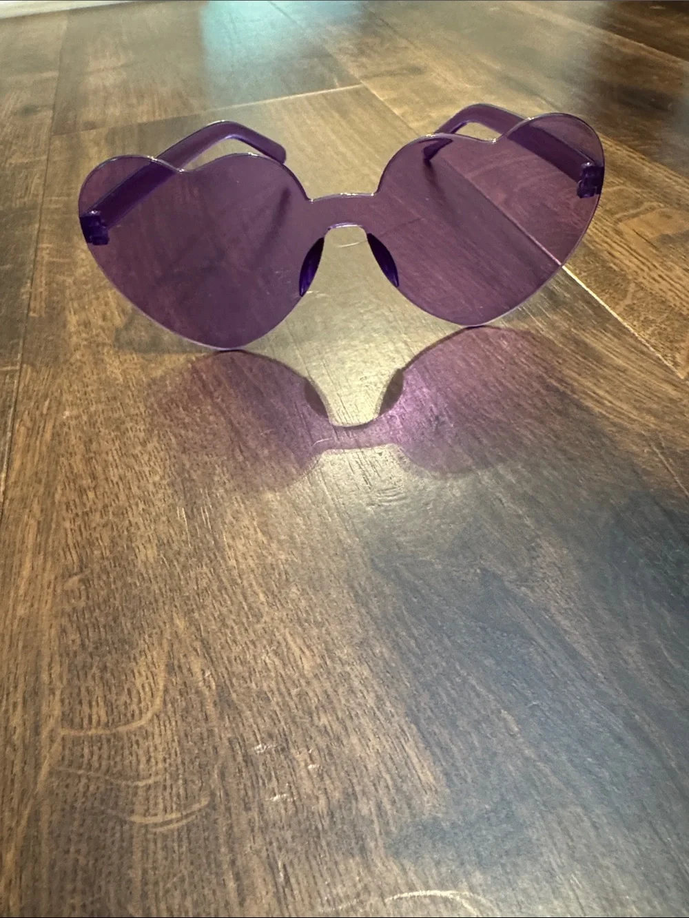 Costume Purple Tulle Skirt with Hat Headband Heart Glasses and Pearl Necklace